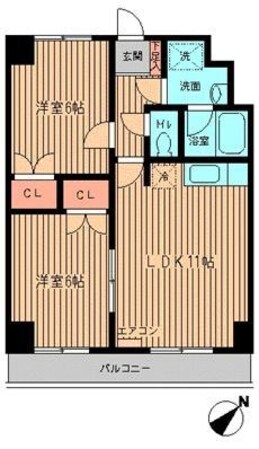 サンプレイス早宮の物件間取画像